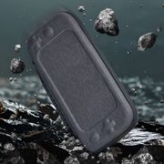 Husa durabila HardShield pentru Nintendo Switch 2 – Protectie Rigida, Compartiment pentru 10 Jocuri, Design Compact – Gri inchis