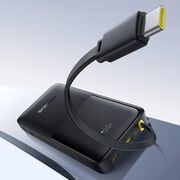 Power Bank 10000mAh, 20W, Cablu Incorporat Type-C - Baseus Bipow 2 - Negru