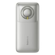 Power Bank 20000mAh, 65W, Cablu Incorporat Type-C - Baseus Free2Pull - Gri