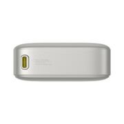 Power Bank 20000mAh, 65W, Cablu Incorporat Type-C - Baseus Free2Pull - Gri