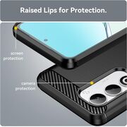 Husa pentru Oppo A5 4G, 5G / Oppo A5m Carbon Liquid Silicone, Negru