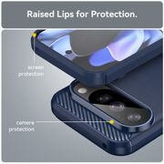 Husa pentru Google Pixel 10 / 10 Pro Carbon Liquid Silicone, Albastru