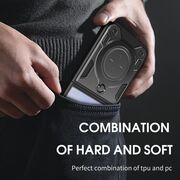 Husa pentru Samsung Galaxy Z Flip 7 cu suport magnetic integrat Ring Shockproof, Mov