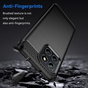 Husa pentru Honor X6c Carbon Liquid Silicone, Negru