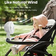 Ventilator portabil cu tripod flexibil octopus, reglabil 360 grade, 3 viteze, diametru 11 cm, reincarcabil, alb