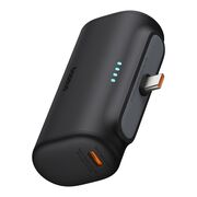 Acumulator Extern Type-C, 20W, 5000mAh + Cablu Type-C - Baseus - Negru