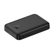 Baterie Externa USB-C, MagSafe, 10000mAh, 20W + Cablu Type-C, 60W, 30cm - Baseus Magnetic Mini - Negru