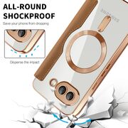 Husa pentru  Google Pixel 9A EliteBook Executive Tip Carte cu Protectie RFID, Compatibilitate MagSafe si protectie lentile Transparent - Maro