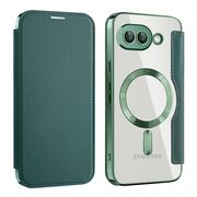 Husa pentru  Google Pixel 9A EliteBook Executive Tip Carte cu Protectie RFID, Compatibilitate MagSafe si protectie lentile Transparent - Verde