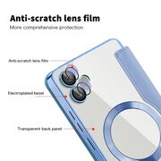 Husa pentru  Samsung Galaxy A05 EliteBook Executive Tip Carte cu Protectie RFID, Compatibilitate MagSafe si protectie lentile Transparent - Albastru deschis