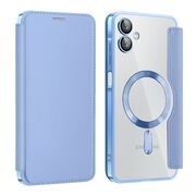 Husa pentru  Samsung Galaxy A06 EliteBook Executive Tip Carte cu Protectie RFID, Compatibilitate MagSafe si protectie lentile Transparent - Albastru deschis
