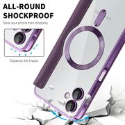 Husa pentru  Samsung Galaxy A06 EliteBook Executive Tip Carte cu Protectie RFID, Compatibilitate MagSafe si protectie lentile Transparent - Mov