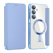 Husa pentru  Samsung Galaxy A16 EliteBook Executive Tip Carte cu Protectie RFID, Compatibilitate MagSafe si protectie lentile Transparent - Albastru deschis