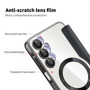 Husa pentru  Samsung Galaxy A16 EliteBook Executive Tip Carte cu Protectie RFID, Compatibilitate MagSafe si protectie lentile Transparent - Negru