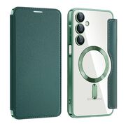 Husa pentru  Samsung Galaxy A16 EliteBook Executive Tip Carte cu Protectie RFID, Compatibilitate MagSafe si protectie lentile Transparent - Verde