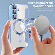 Husa pentru  Samsung Galaxy A36 EliteBook Executive Tip Carte cu Protectie RFID, Compatibilitate MagSafe si protectie lentile Transparent - Albastru deschis