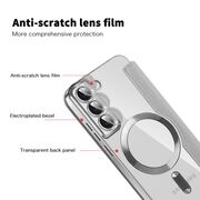 Husa pentru  Samsung Galaxy S22 Plus 5G EliteBook Executive Tip Carte cu Protectie RFID, Compatibilitate MagSafe si protectie lentile Transparent - Argintiu