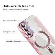 Husa pentru  Samsung Galaxy S22 Plus 5G EliteBook Executive Tip Carte cu Protectie RFID, Compatibilitate MagSafe si protectie lentile Transparent - Roz