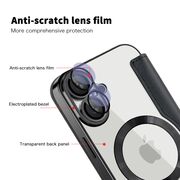 Husa pentru  iPhone 16 EliteBook Executive Tip Carte cu Protectie RFID, Compatibilitate MagSafe si protectie lentile Transparent - Negru