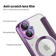 Husa pentru  iPhone 16 Plus EliteBook Executive Tip Carte cu Protectie RFID, Compatibilitate MagSafe si protectie lentile Transparent - Mov