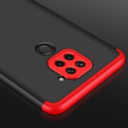 Husa GKK Protectie 360 pentru Xiaomi RedMi Note 9 (negru-rosu)