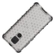 Honeycomb case armor cover with tpu bumper for xiaomi redmi 10x 4g / xiaomi redmi note 9 black