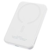 Acumulator Extern Type-C, Incarcare Wireless, 20W, 5000mAh + Cablu Type-C, 30cm - Baseus Mini - Alb