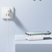 Acumulator Extern Type-C, Incarcare Wireless, 20W, 5000mAh + Cablu Type-C, 30cm - Baseus Mini - Alb