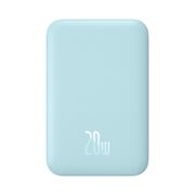 Acumulator Extern Type-C, Incarcare Wireless, 20W, 6000mAh + Cablu Type-C, 30cm - Baseus Mini Air  - Blue