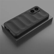 Husa pentru  Xiaomi Redmi A5 4G Liquid Silicone, Microfibre Lining, Non-Slip Airbag Design, Negru