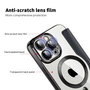 Husa pentru  iPhone 13 Pro EliteBook Executive Tip Carte cu Protectie RFID, Compatibilitate MagSafe si protectie lentile Transparent - Negru