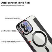 Husa pentru iPhone 12 EliteBook Executive Tip Carte cu Protectie RFID, Compatibilitate MagSafe si protectie lentile Transparent - Albastru deschis
