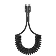 Cablu USB-C la USB-C, Flexibil, 100W, 1m - Baseus Fish-Eye - Cluster Black