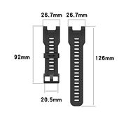 Curea pentru Amazfit T-Rex / T-Rex Pro - Techsuit Watchband (W067) - Creamy White