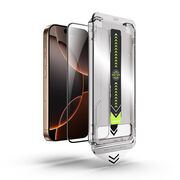 Folie sticla Premium pentru  iPhone 14 Pro Max ClearShield Ultra HD, cu aplicator Easy Install+, Claritate Cristalina, Anti-soc & Anti-Zgarieturi - margini negre