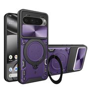 Husa pentru  Google Pixel 10 Pro XL cu protecție pentru cameră și suport magnetic integrat Ring Shockproof, Mov