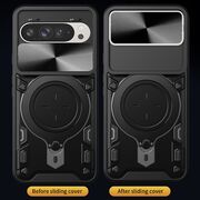Husa pentru  Google Pixel 10 Pro XL cu protecție pentru cameră și suport magnetic integrat Ring Shockproof, Rosu
