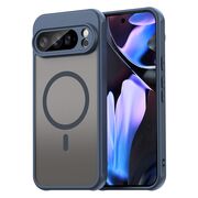 Husa pentru  Google Pixel 10 Pro XL cu protectie pentru lentile si MagSafe EasyCharge, Ghost Series Anti-ingalbenire, frosted - Albastru