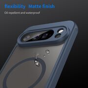 Husa pentru  Google Pixel 10 Pro XL cu protectie pentru lentile si MagSafe EasyCharge, Ghost Series Anti-ingalbenire, frosted - Albastru