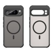 Husa pentru  Google Pixel 10 Pro XL cu protectie pentru lentile si MagSafe EasyCharge, Ghost Series Anti-ingalbenire, frosted - Negru