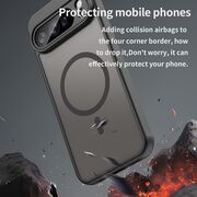 Husa pentru  Google Pixel 10 Pro XL cu protectie pentru lentile si MagSafe EasyCharge, Ghost Series Anti-ingalbenire, frosted - Negru