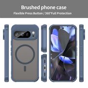 Husa pentru  Google Pixel 10 Pro cu protectie pentru lentile si MagSafe EasyCharge, Ghost Series Anti-ingalbenire, frosted - Albastru