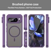 Husa pentru  Google Pixel 10 Pro cu protectie pentru lentile si MagSafe EasyCharge, Ghost Series Anti-ingalbenire, frosted - Mov