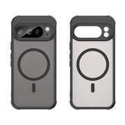 Husa pentru  Google Pixel 10 Pro cu protectie pentru lentile si MagSafe EasyCharge, Ghost Series Anti-ingalbenire, frosted - Negru