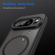 Husa pentru  Google Pixel 10 Pro cu protectie pentru lentile si MagSafe EasyCharge, Ghost Series Anti-ingalbenire, frosted - Negru