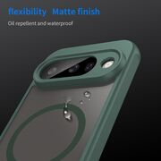 Husa pentru  Google Pixel 10 Pro cu protectie pentru lentile si MagSafe EasyCharge, Ghost Series Anti-ingalbenire, frosted - Verde