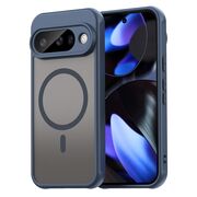 Husa pentru  Google Pixel 10 cu protectie pentru lentile si MagSafe EasyCharge, Ghost Series Anti-ingalbenire, frosted - Albastru