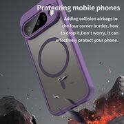 Husa pentru  Google Pixel 10 cu protectie pentru lentile si MagSafe EasyCharge, Ghost Series Anti-ingalbenire, frosted - Mov