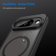Husa pentru  Google Pixel 10 cu protectie pentru lentile si MagSafe EasyCharge, Ghost Series Anti-ingalbenire, frosted - Negru