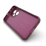 Husa pentru  Honor 400 Liquid Silicone, Microfibre Lining, Non-Slip Airbag Design, Bordeaux
